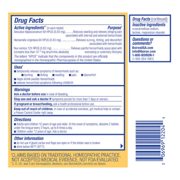 HemCalm® Tablets