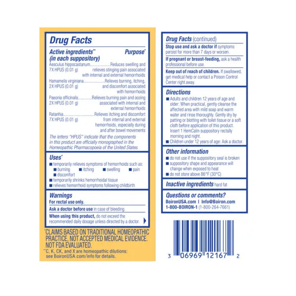 HemCalm® Suppositories