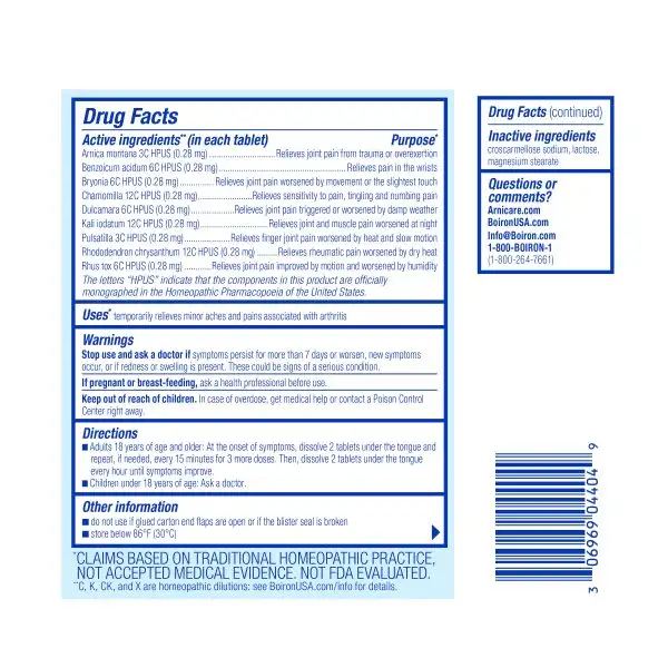 Arnicare® Arthritis Tablets