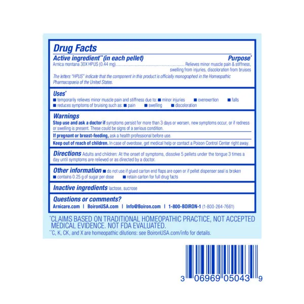 Arnica 30X Bonus Care Pack