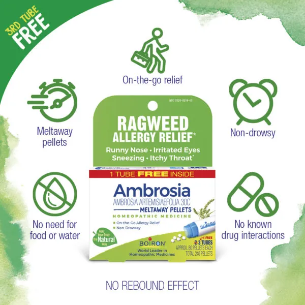Ambrosia Ragweed Allergy Relief Bonus Pack