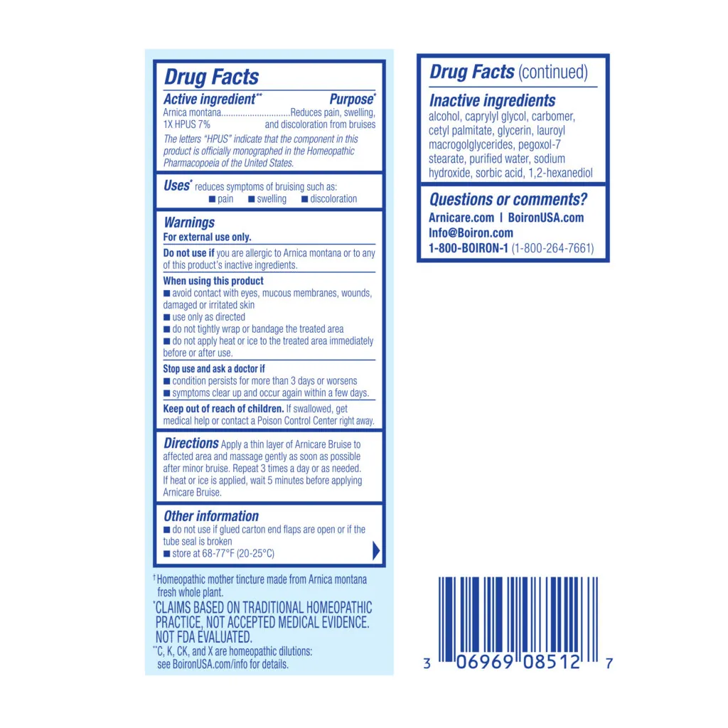2020_Arnicare_Bruise_Cream_1oz_Drug_Facts