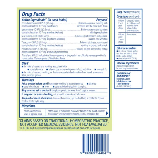 NauseaCalm® Meltaway Tablets