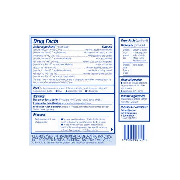 MotionCalm® Meltaway Tablets