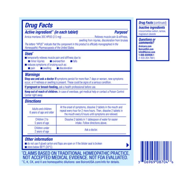 Arnica 30C Tablets