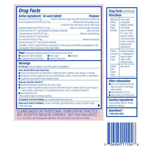 Chestal® Cold & Cough Meltaway Tablets