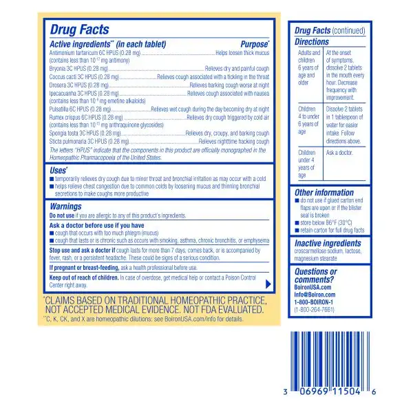 Chestal® Cough & Mucus Meltaway Tablets