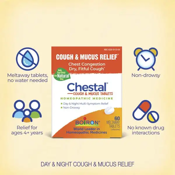 Chestal® Cough & Mucus Meltaway Tablets